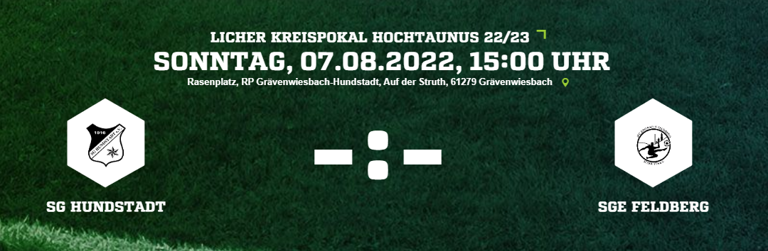 +++ Pokalspiel gegen SG Eintracht Feldberg +++…